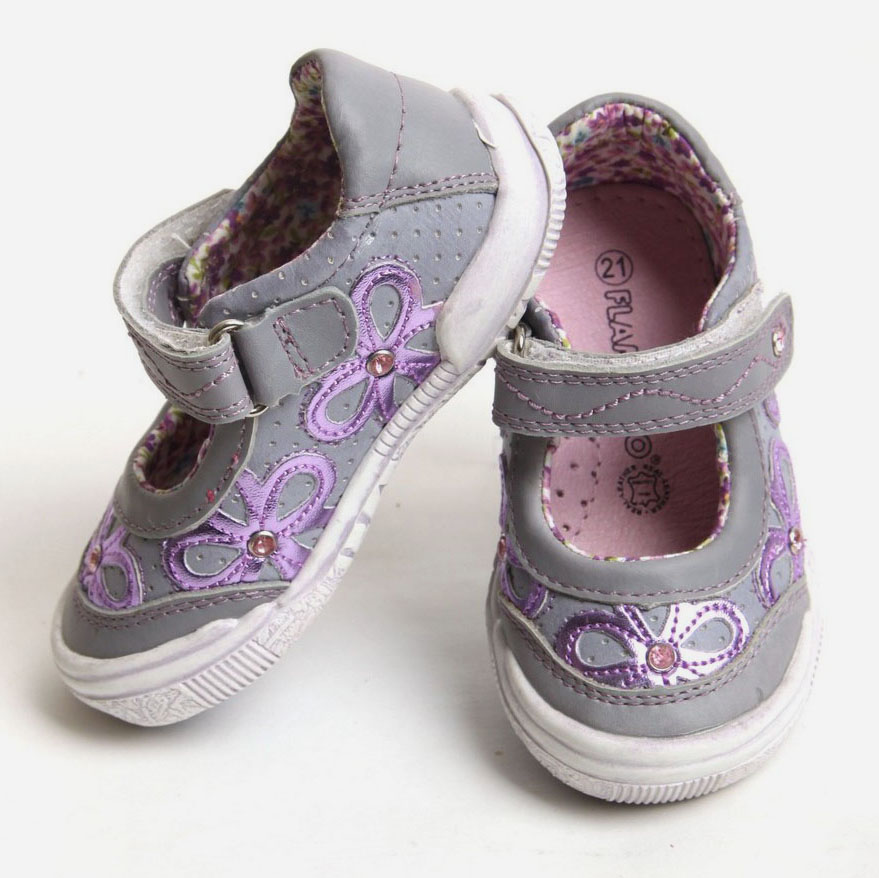 

Туфли кожаные Flamingo PK-BT3215-Violet 21 Серые (2000001769751)