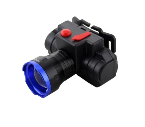 

Налобный аккумуляторный фонарь BL CB-0603/5195 T6 zoom 2 режима работы Черный с синим