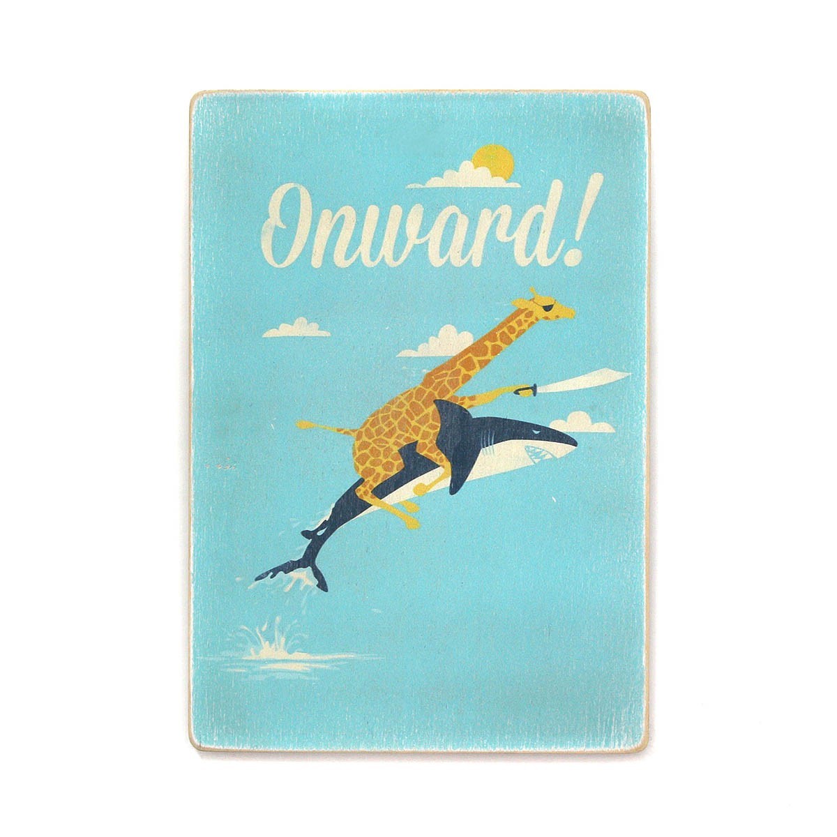 

Деревянный постер Wood Posters "Onward!" (A1 формат, фанера)