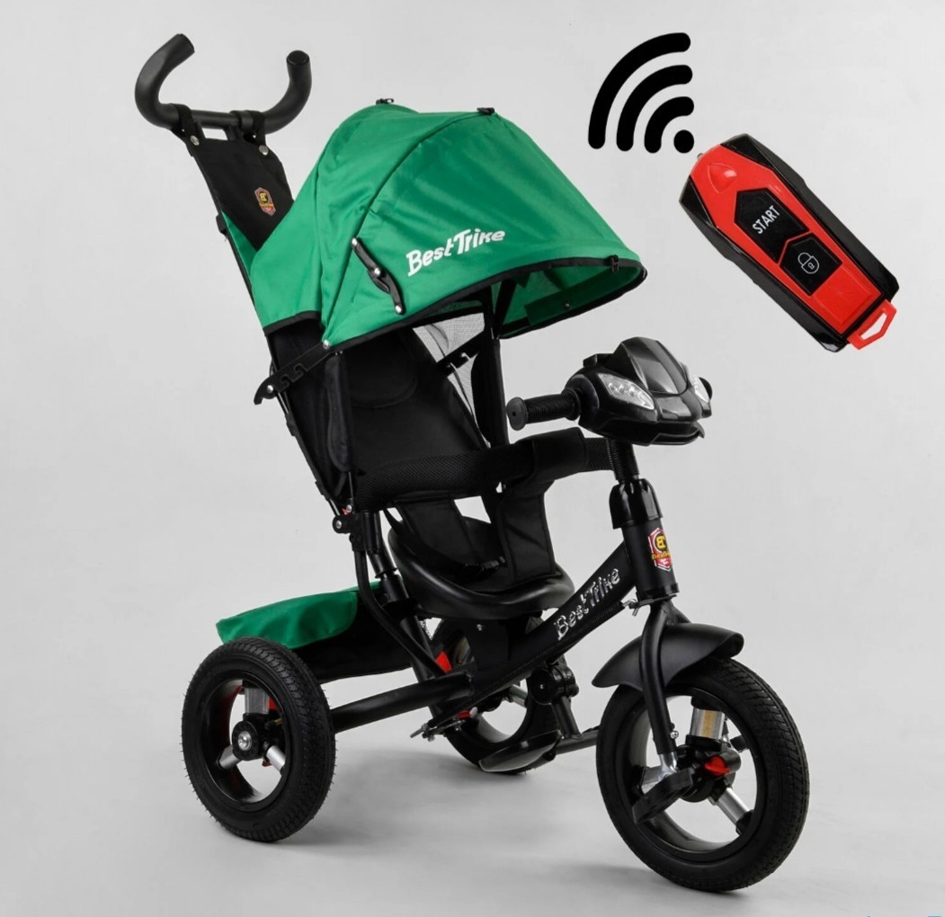 

Велосипед BEST TRIKE 3390 / 59-833 Зеленый USB Пульт надувные колеса
