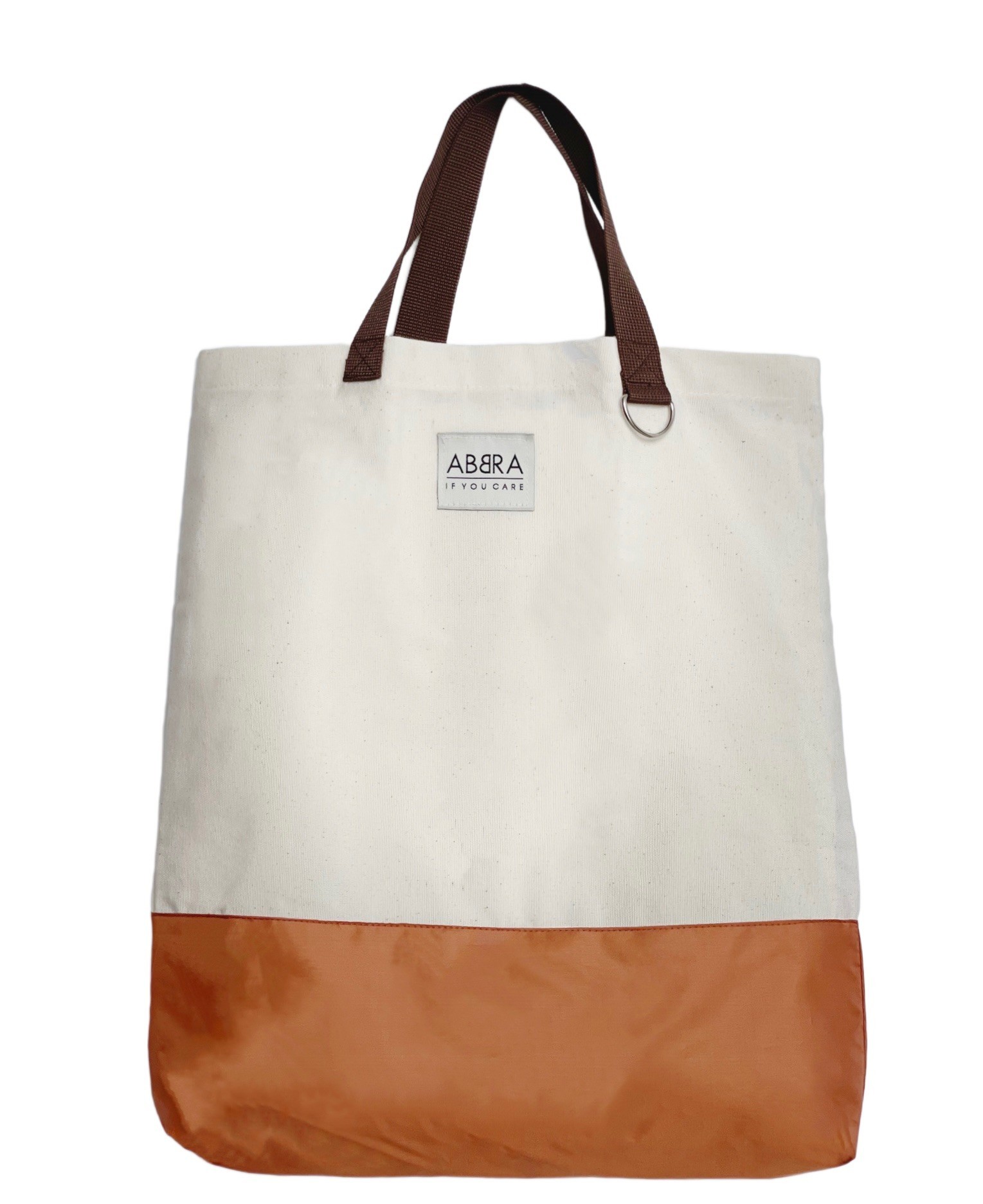 

Сумка шоппер ABBRA abbrabag терракотово-белая