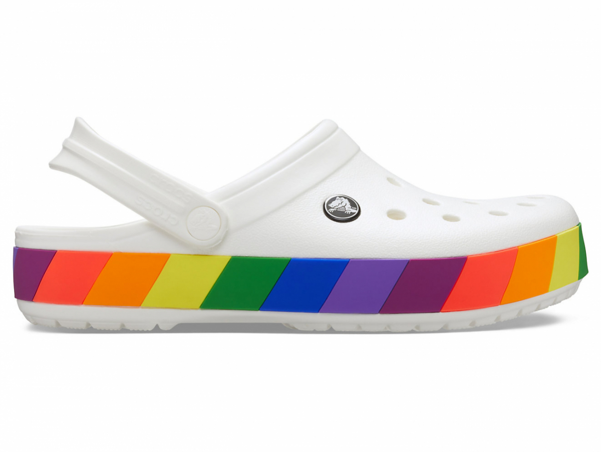 

Жіночі сабо Crocband Rainbow Block Clog White M8-W10 (40-41) белые