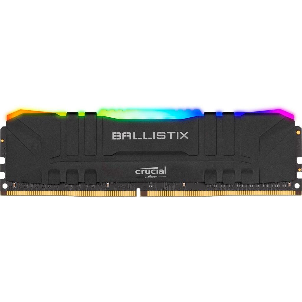 

Модуль памяти для компьютера DDR4 16GB 3200 MHz Ballistix Black RGB Micron (BL16G32C16U4BL)