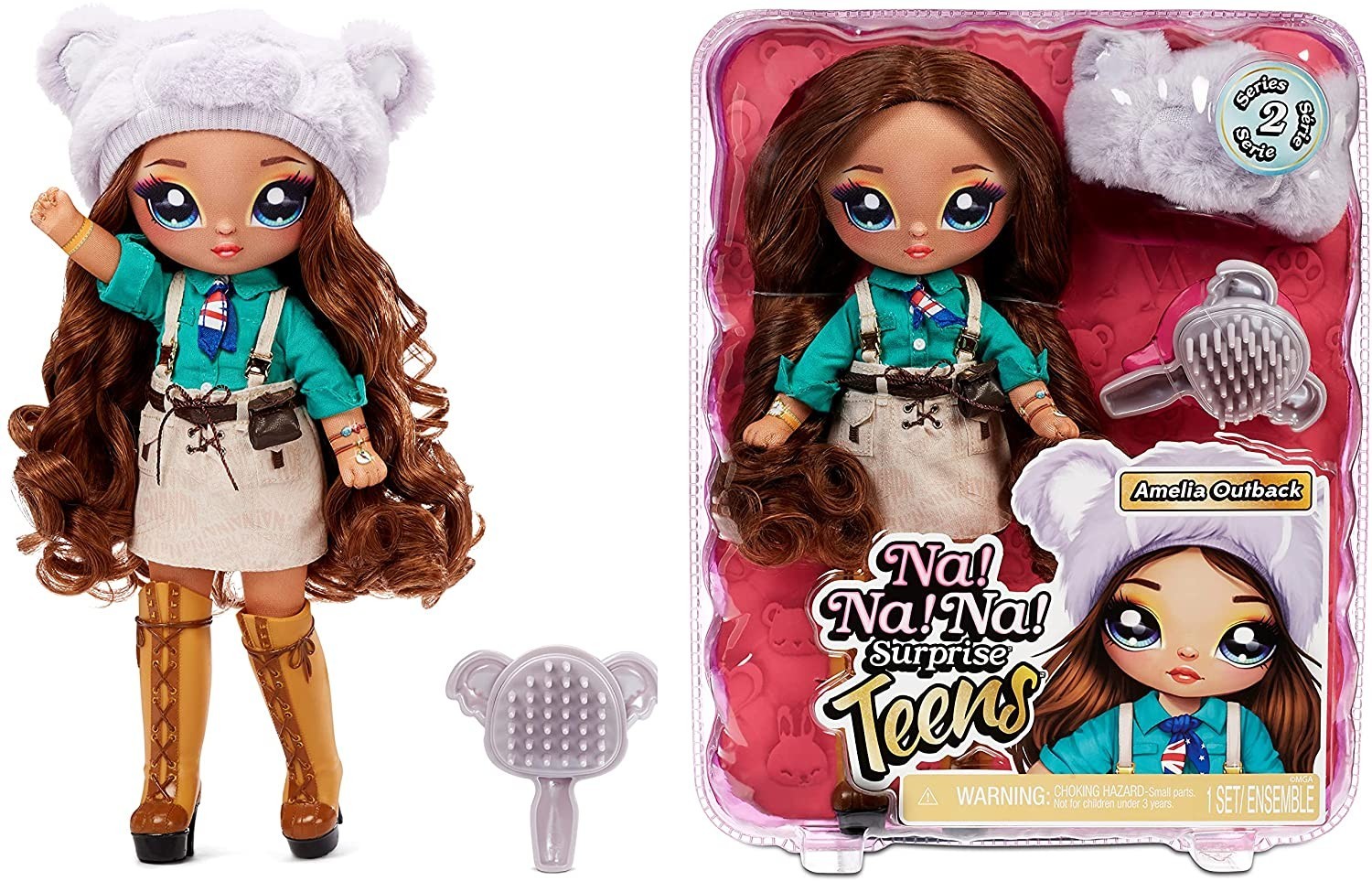 

Игровой набор с куклой Na! Na! Na! Surprise серии Teens Amelia Outback Амелия Аутбек