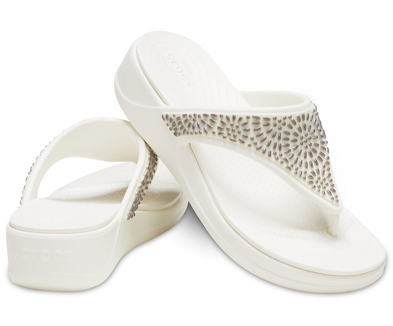 

Шлепанцы Crocs Monterey Diamante W9, 39-40, белый