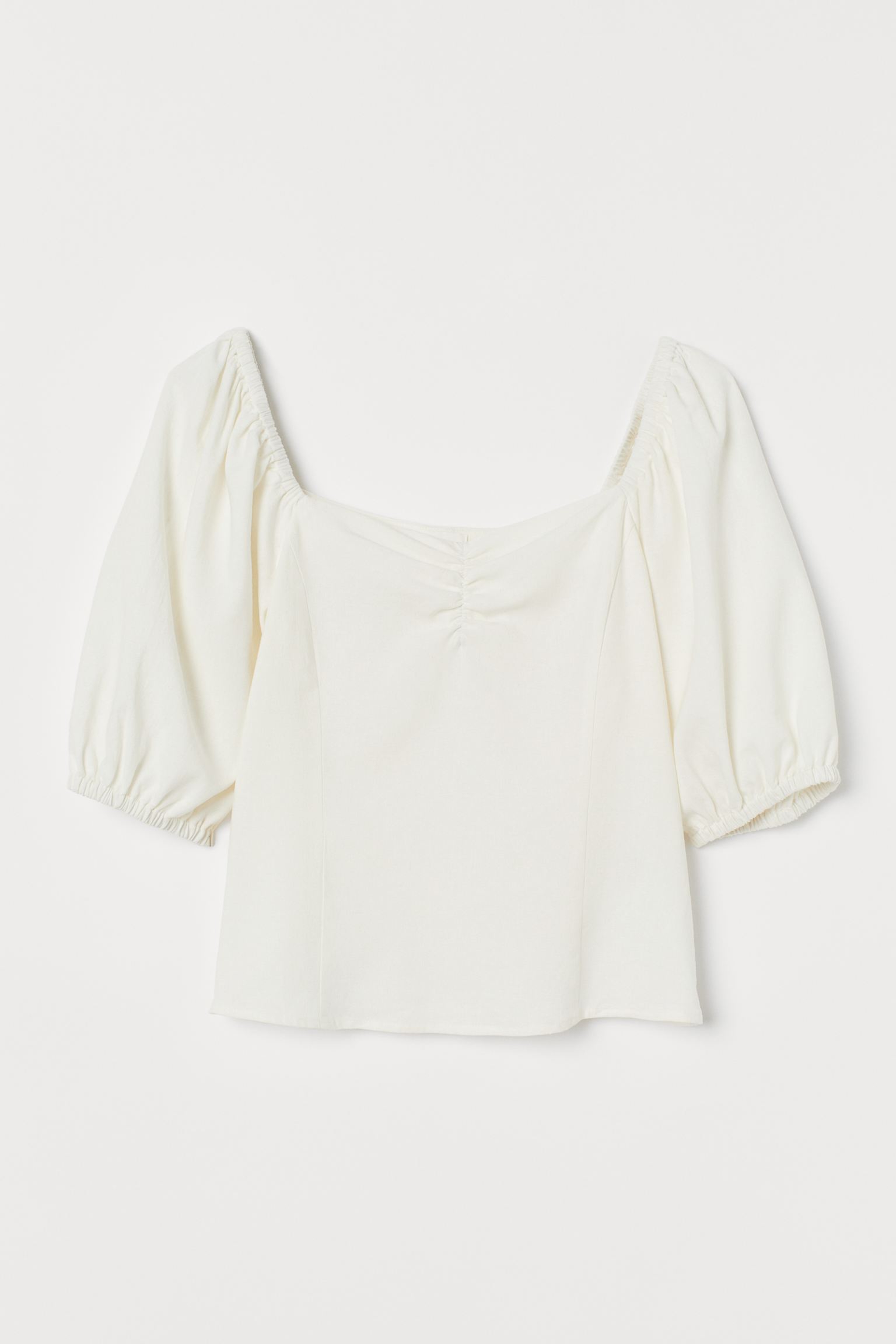 

Блуза льняная H&M 38 белый 27128406071