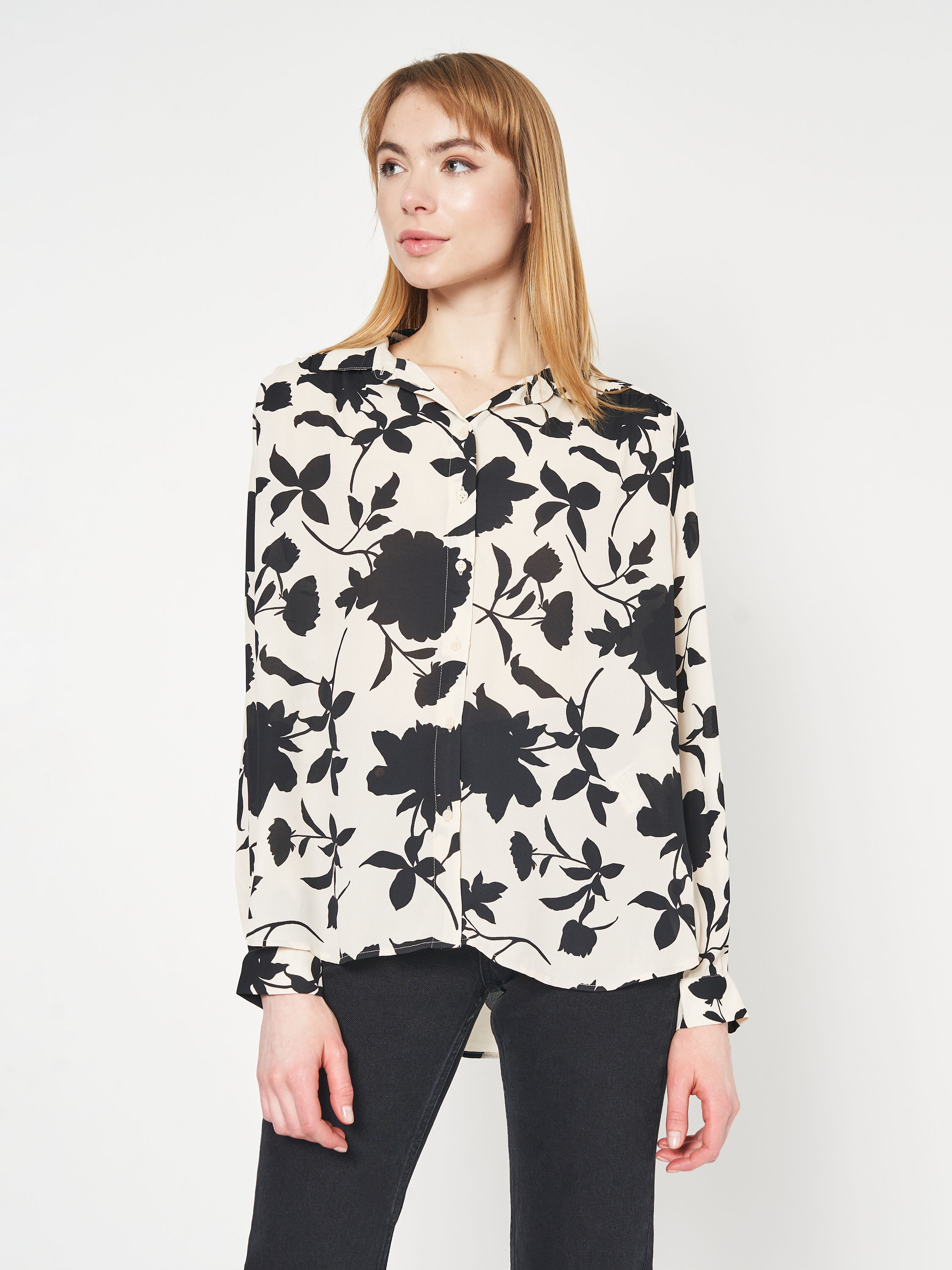 

Рубашка H& 8426051log  Светло-бежевая, Рубашка H&M 8426051log M Светло-бежевая
