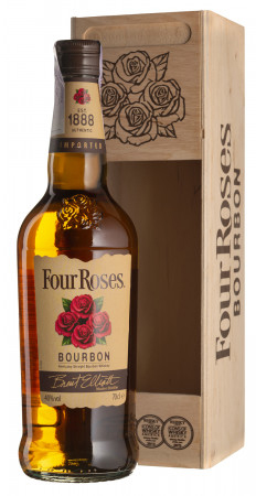 Акція на Бурбон Four Roses 0.7 л 40% в деревянной упаковке (2135685356857) від Rozetka UA