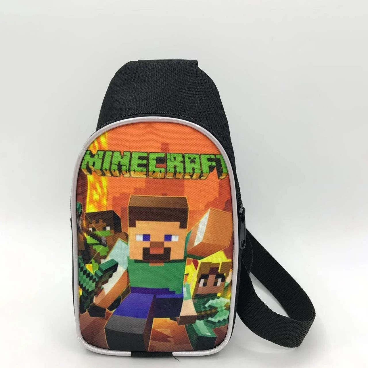 

Детская слим сумка через плечо мини рюкзак Minecraft