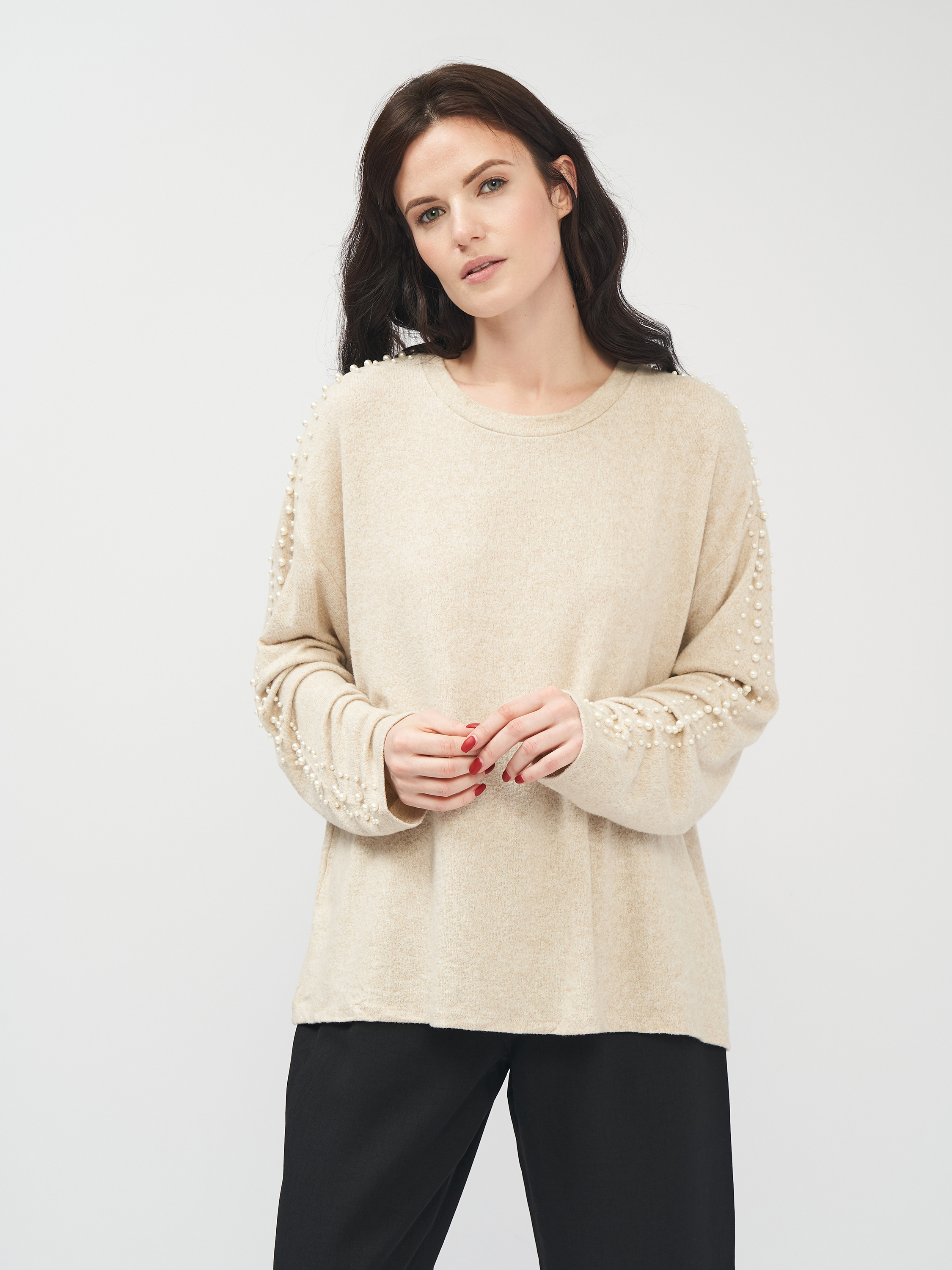 

Джемпер H&M 7915400abr  Светло-бежевый, Джемпер H&M 7915400abr XL Светло-бежевый