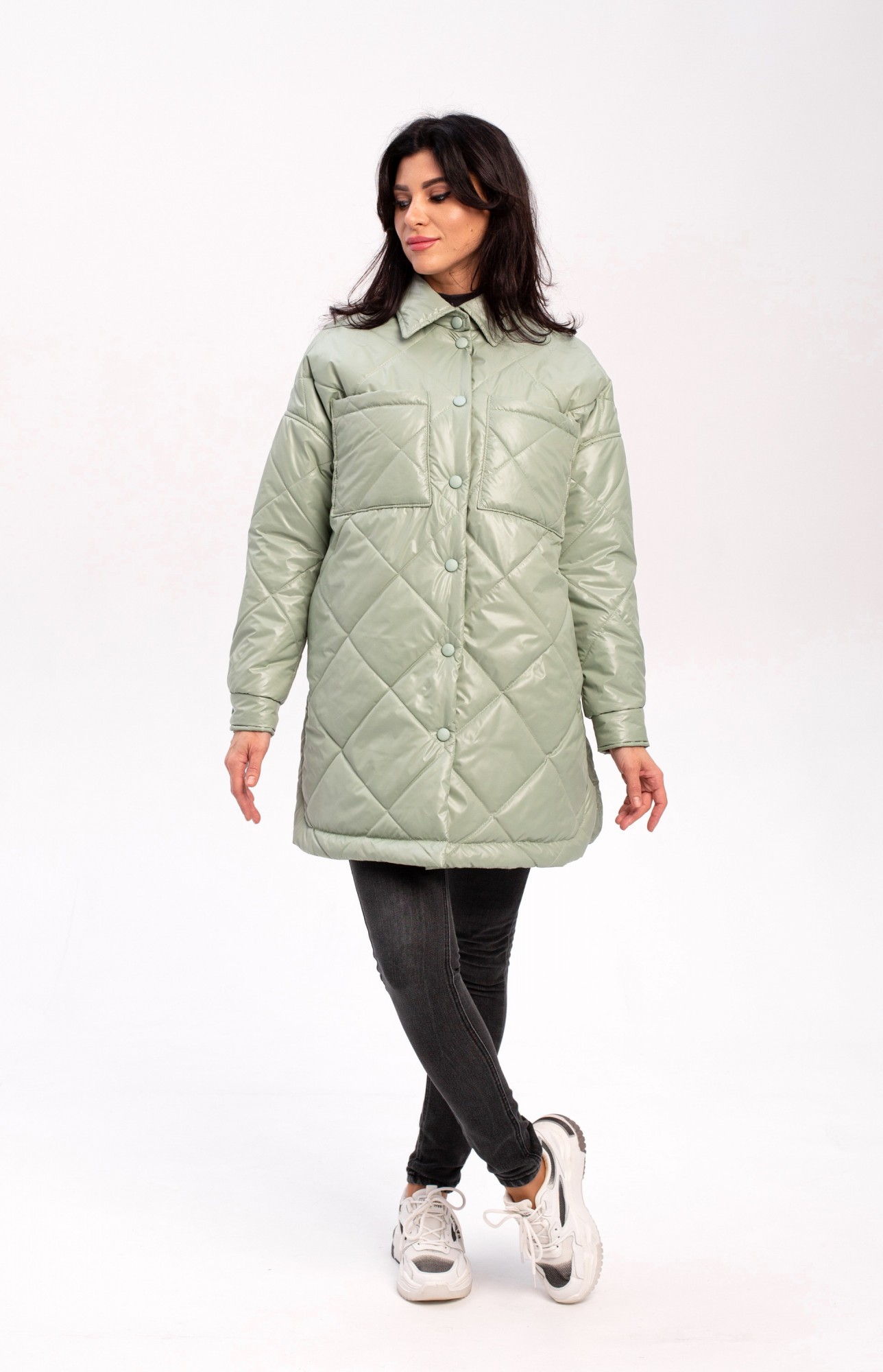 

Куртка-рубашка стеганная Alpama 78530  Фисташковая, Куртка-рубашка стеганная Alpama 78530 50 Фисташковая