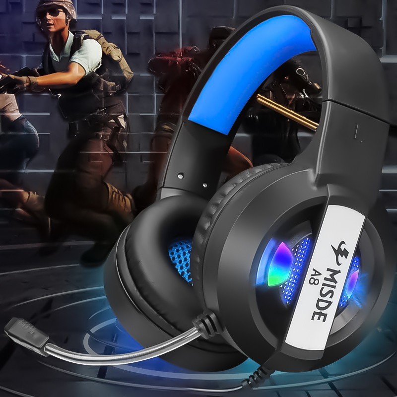 

Геймерські навушники з мікрофоном провідні "Misde A8 Gaming" (VS7004947)