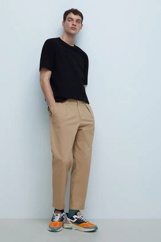 

Брюки Zara  песочный 0706506710, Брюки Zara S песочный 0706506710