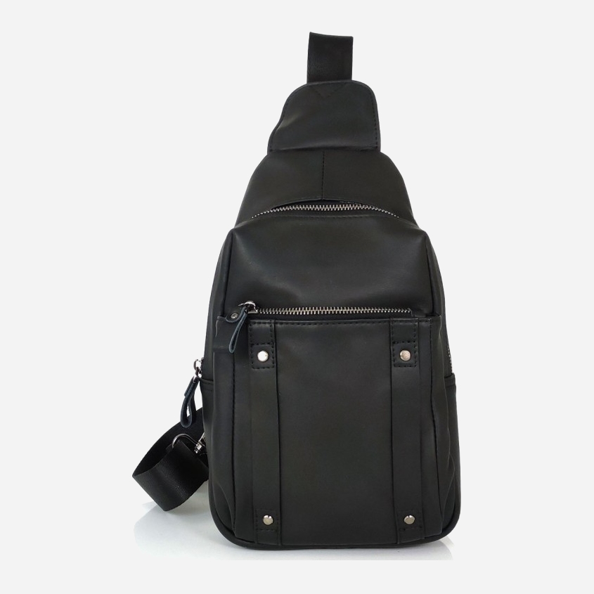 

Мужская сумка-слинг кожаная Tiding Bag S-JMD10-6023A Черная