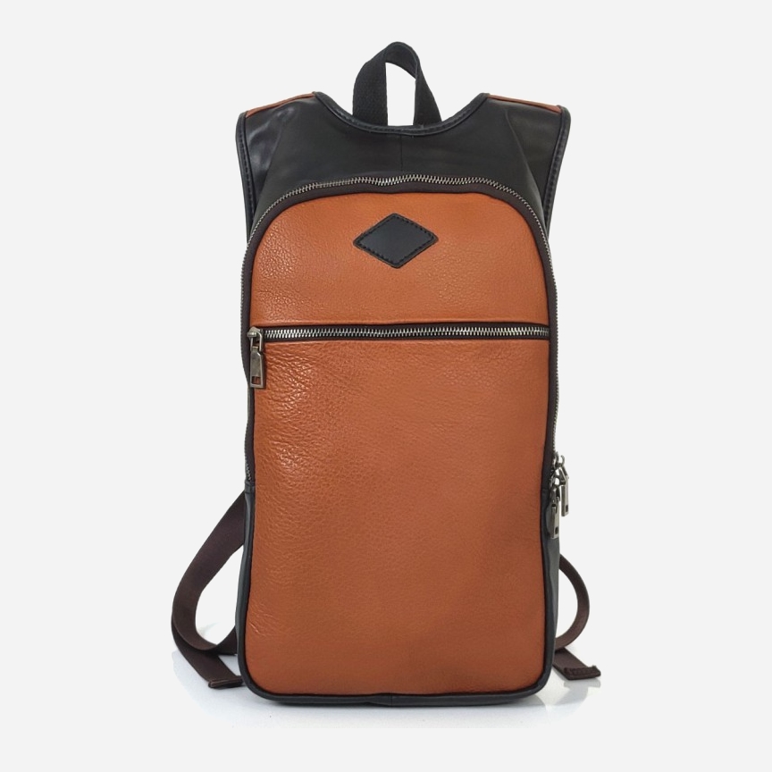 

Мужской рюкзак кожаный Tiding Bag S-JMD10-0006C Коричневый