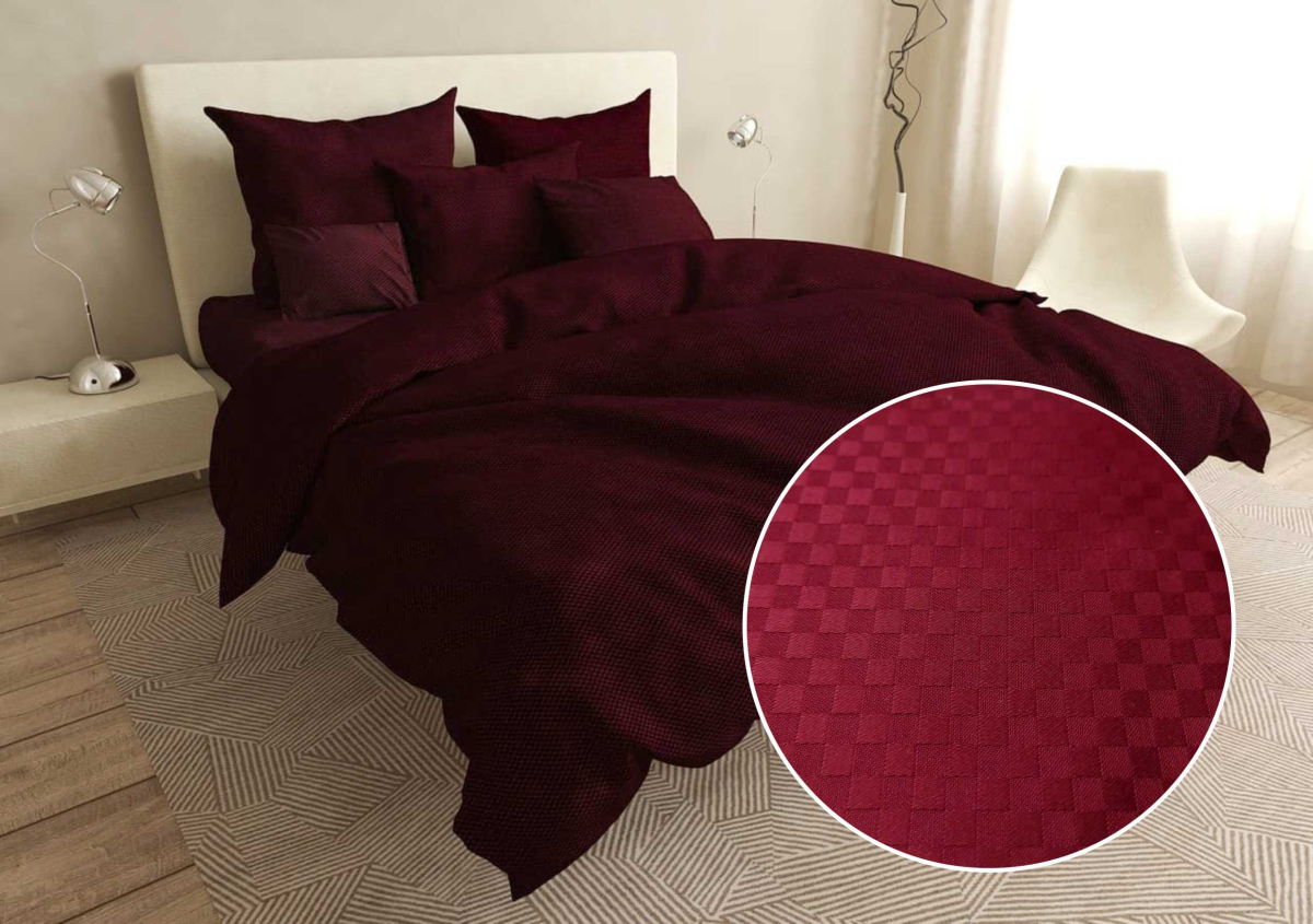 

Комплект постельного белья SoftLine евро страйп сатин Премиум Bordo 220x240 (KPB-SL-Bordo)