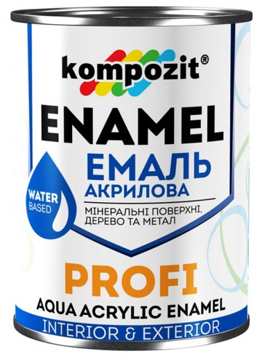 

Эмаль акриловая Kompozit Profi (0.8 л) Бежевая Глянцевая