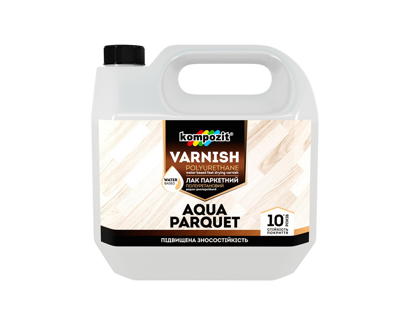 

Лак паркетный Kompozit AQUA PARQUET (1 л) Глянцевый 1 л Шелковисто-матовый, Kompozit