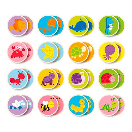 

Настольная игра Viga Toys "Memory" 32 карточки (50126)