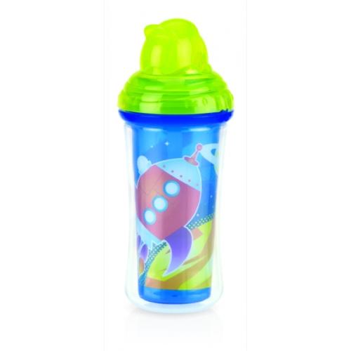 

Термопоильник с трубочкой CLICK-IT, Nuby (зеленый)