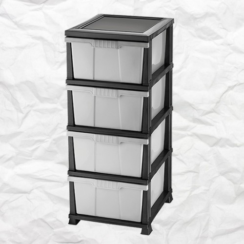 

Комод пластиковый Elif Classic 300 Черный