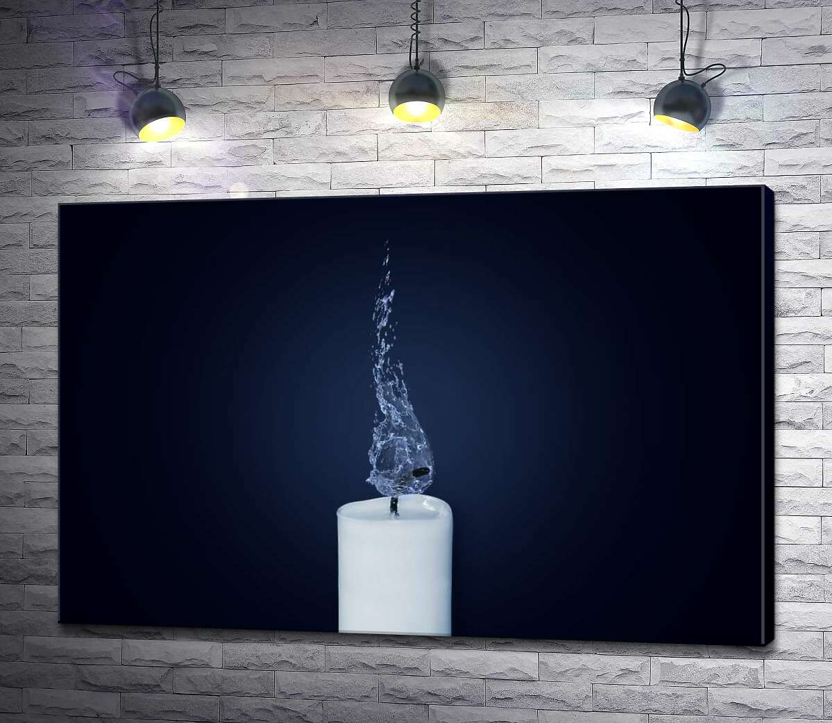

Картина ArtPoster Белая свеча горит водяным пламенем 100x66 см Модуль №1