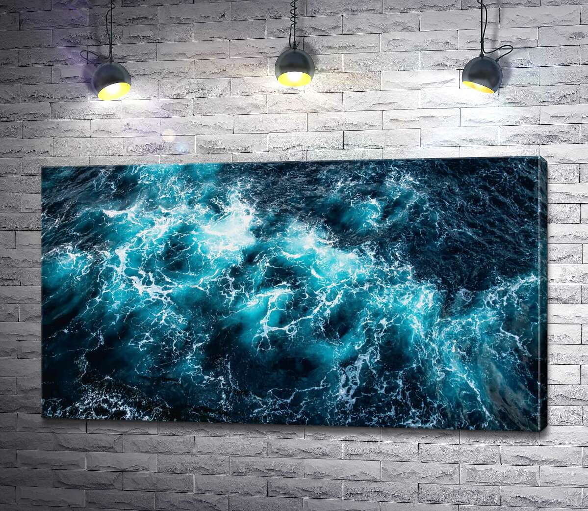 

Картина ArtPoster Бурная бирюза океана 100x56 см Модуль №1