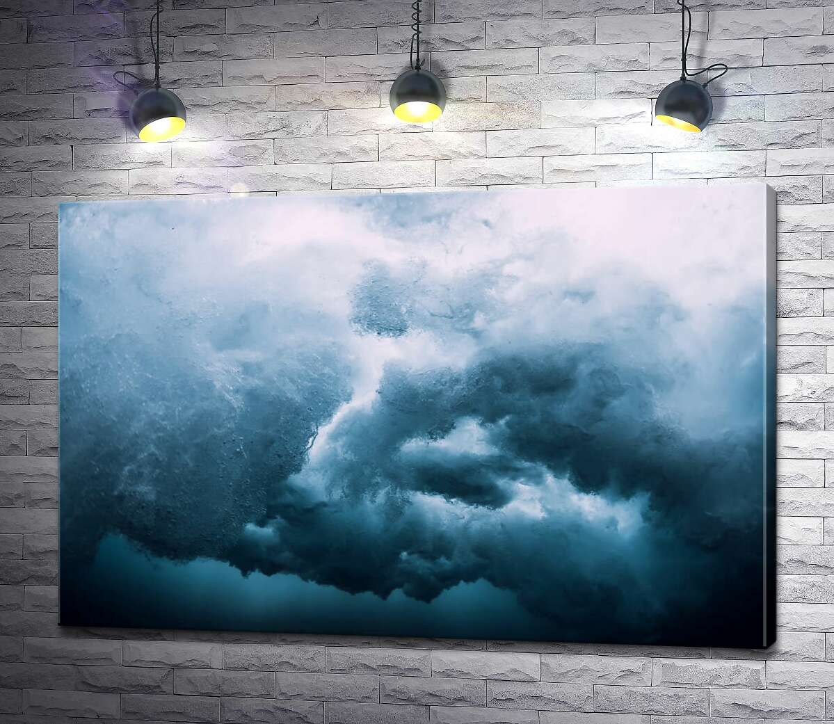

Картина ArtPoster Градиент синего в грозовых облаках 100x67 см Модуль №1
