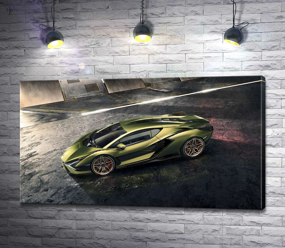 

Картина ArtPoster Автомобиль супергибрид Ламборгини (Lamborghini Sian) 100x56 см Модуль №1