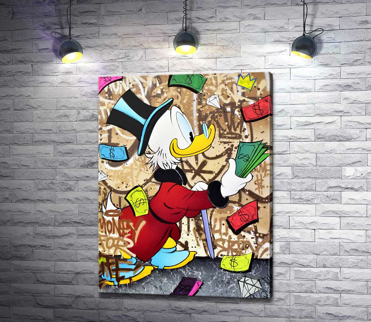 

Картина ArtPoster Деньги на жизнь: Скрудж МакДак (Scrooge McDuck) 100x134 см Модуль №1