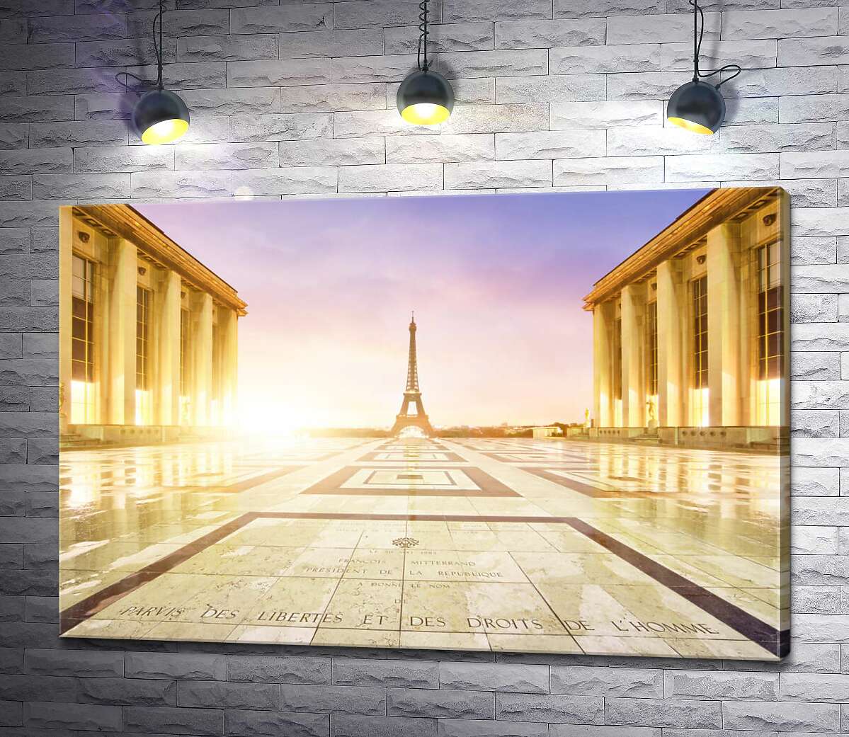 

Картина ArtPoster Дворец Шайо в солнечном блеске с видом на Эйфелеву башню 100x67 см Модуль №1