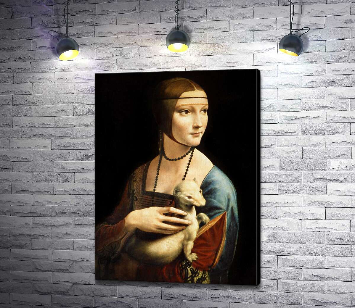 

Картина ArtPoster Дама с горностаем (Dama con l'ermellino) - Леонардо да Винчи (Leonardo da Vinci) 130x176 см Модуль №1