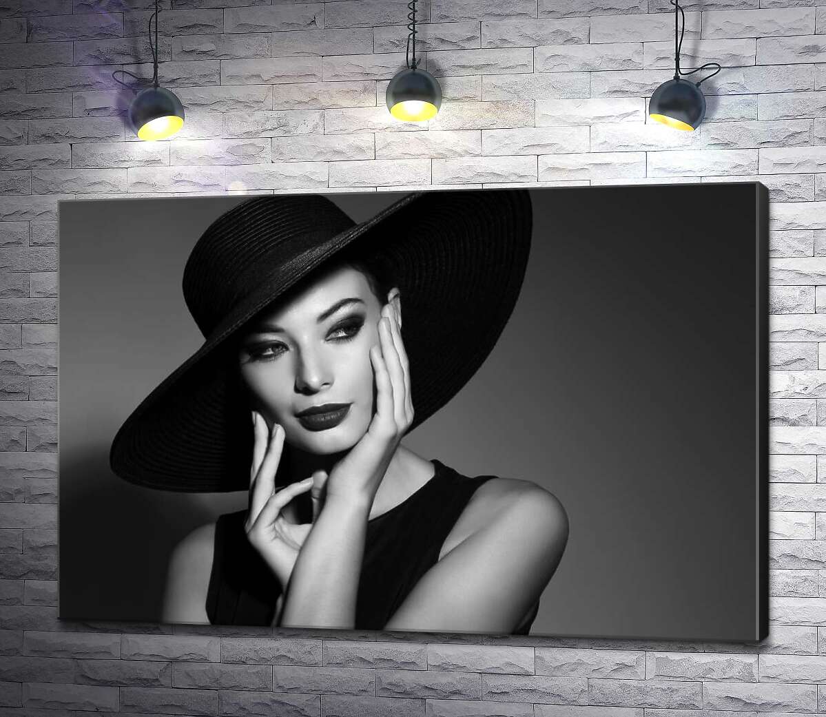 

Картина ArtPoster Изысканный образ девушки в шляпе 100x67 см Модуль №1