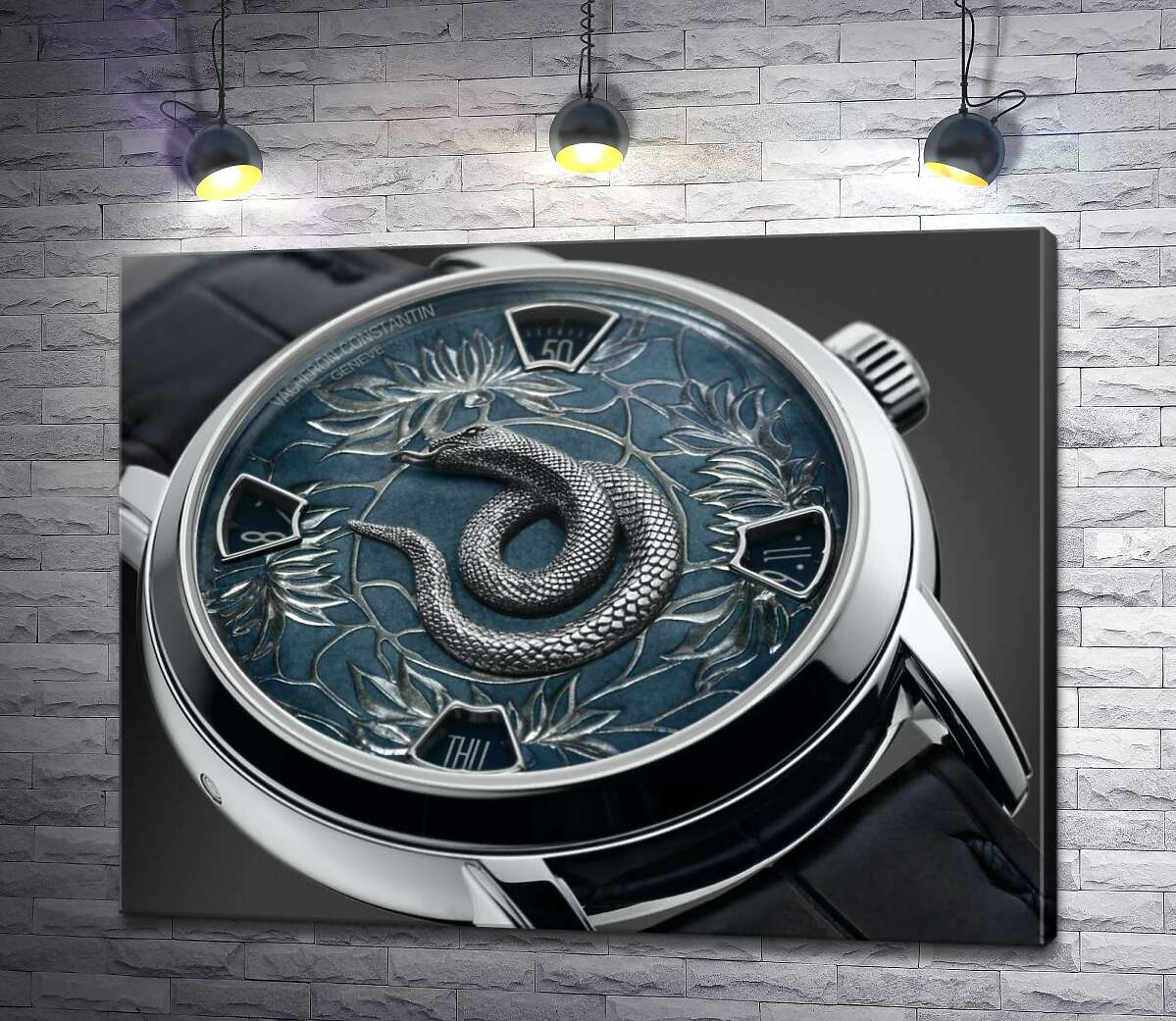 

Картина ArtPoster Зодиакальная змея на часах швейцарского бренда Vacheron Constantin 100x79 см Модуль №1
