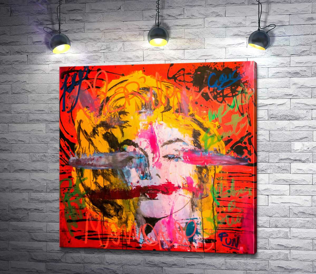 

Картина ArtPoster Креативный взгляд на портрет Мэрилин Монро (Marilyn Monroe) 130x131 см Модуль №1