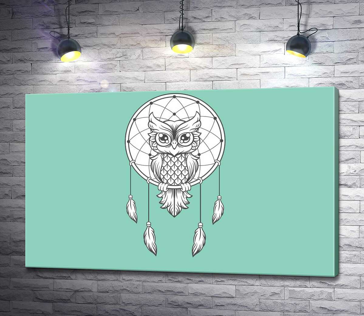 

Картина ArtPoster Ловец снов с мудрой совой 130x81 см Модуль №1