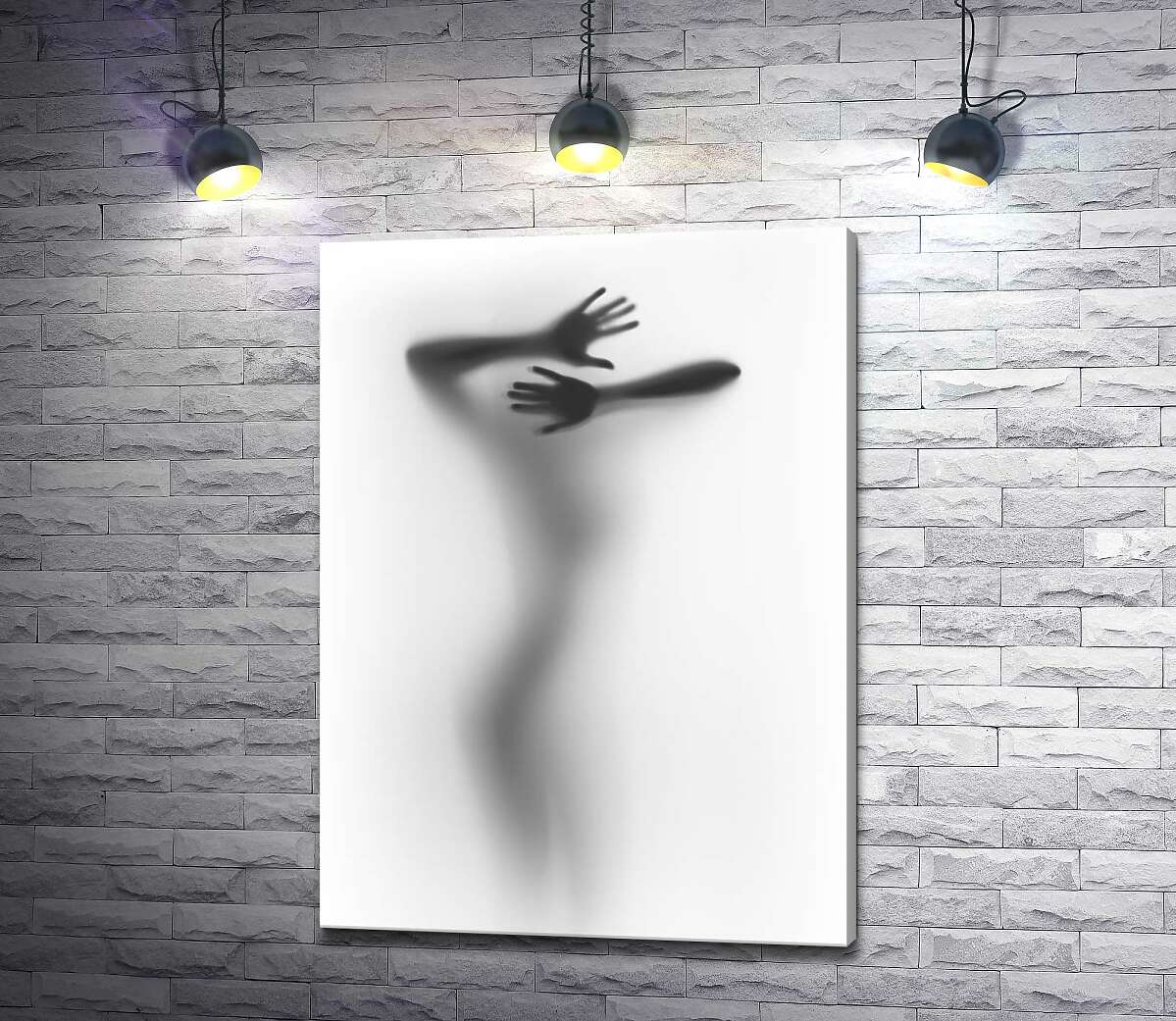 

Картина ArtPoster Манящий женский силуэт за стеклом 100x138 см Модуль №1