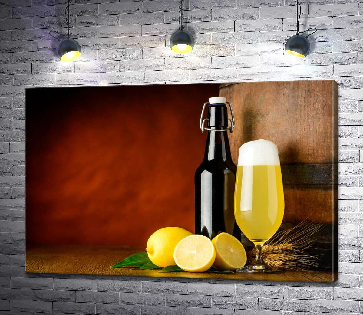 

Картина ArtPoster Особенный вкус пива с лимоном 130x87 см Модуль №1