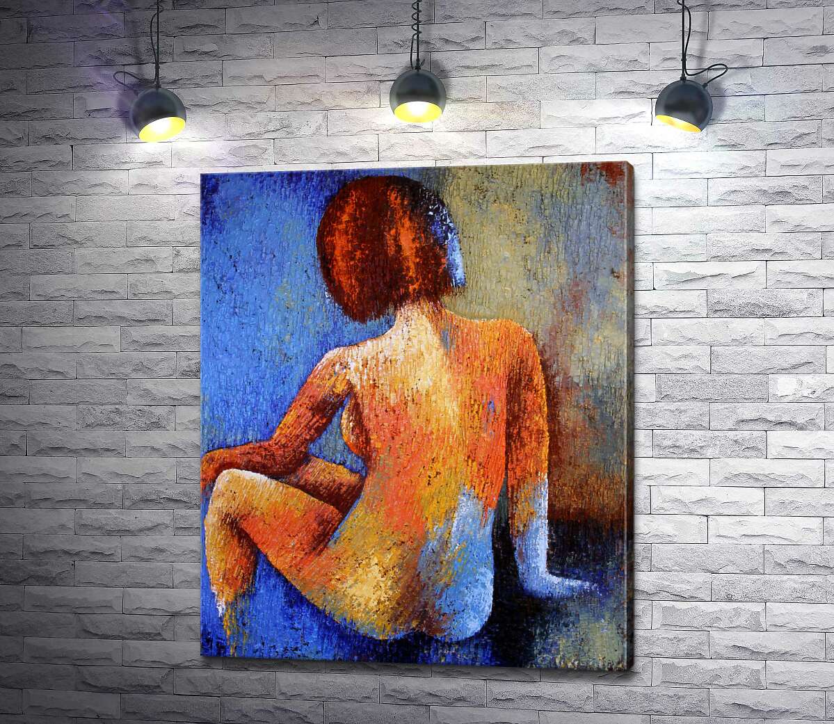 

Картина ArtPoster Обнаженный силуэт девушки с каре 130x158 см Модуль №1