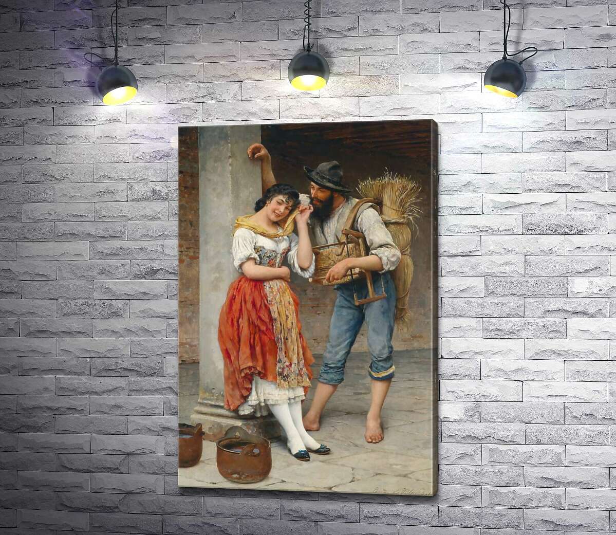 

Картина ArtPoster Паук и муха (The Spider and the Fly) - Эжен де Блаас (Eugene de Blaas) 50x75 см Модуль №1