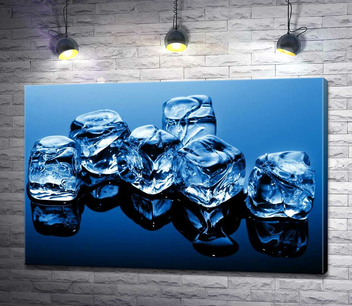 

Картина ArtPoster Плавные формы кубиков льда 100x67 см Модуль №1