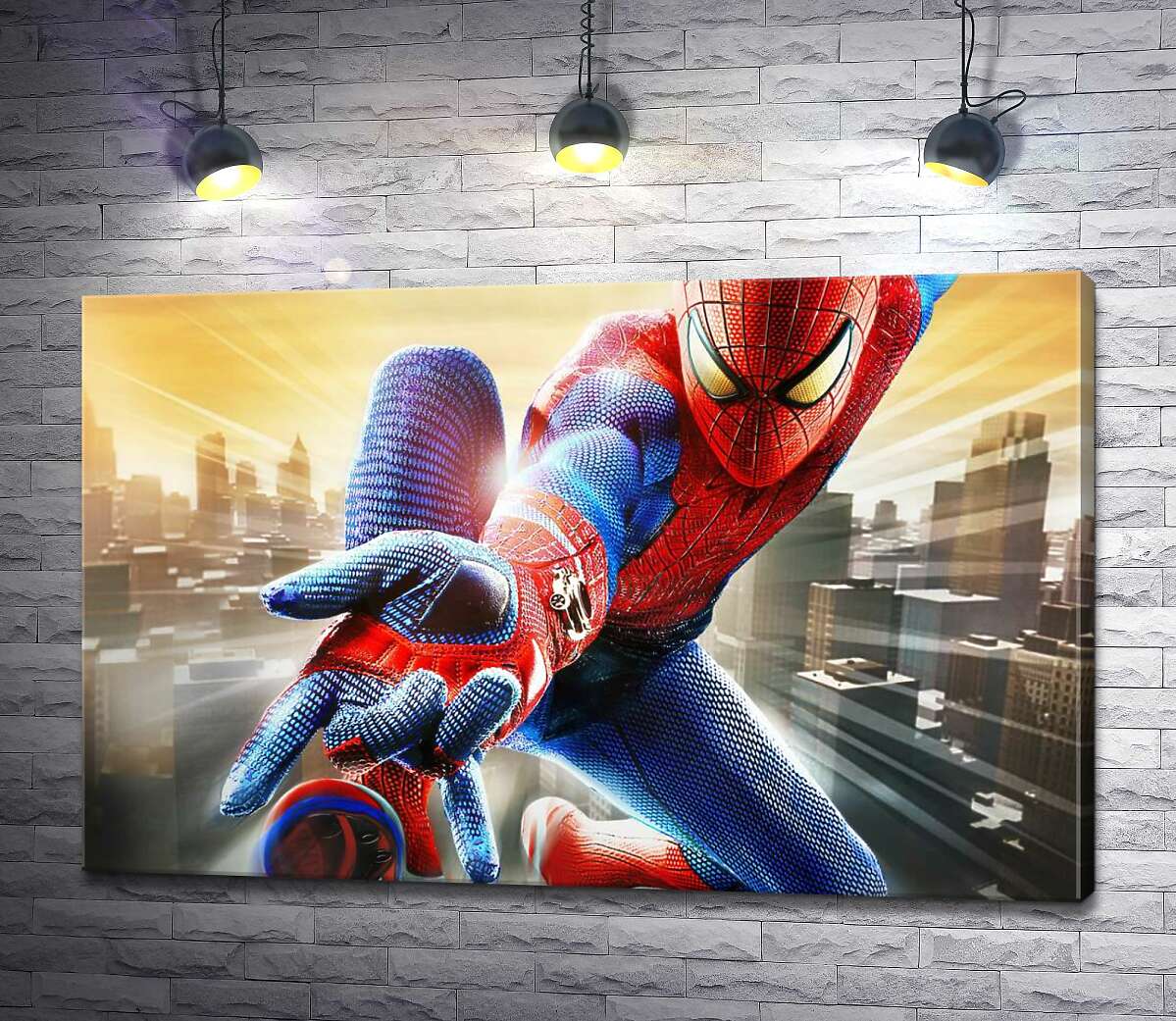 

Картина ArtPoster Человек-паук (Spider-Man) в полете выпускает свое оружие 100x64 см Модуль №1