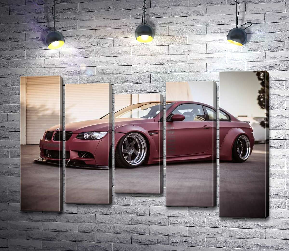 

Модульная картина ArtPoster Багровый автомобиль BMW M5 F10 130x88 см Модуль №28
