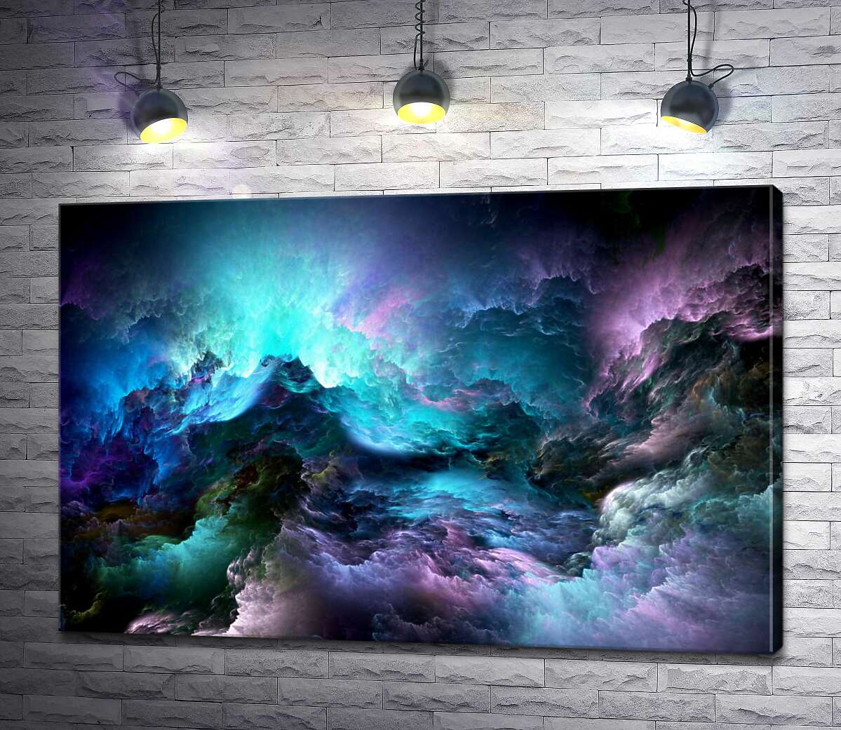 

Картина ArtPoster Яркий синий в облачной абстракции 130x87 см Модуль №1