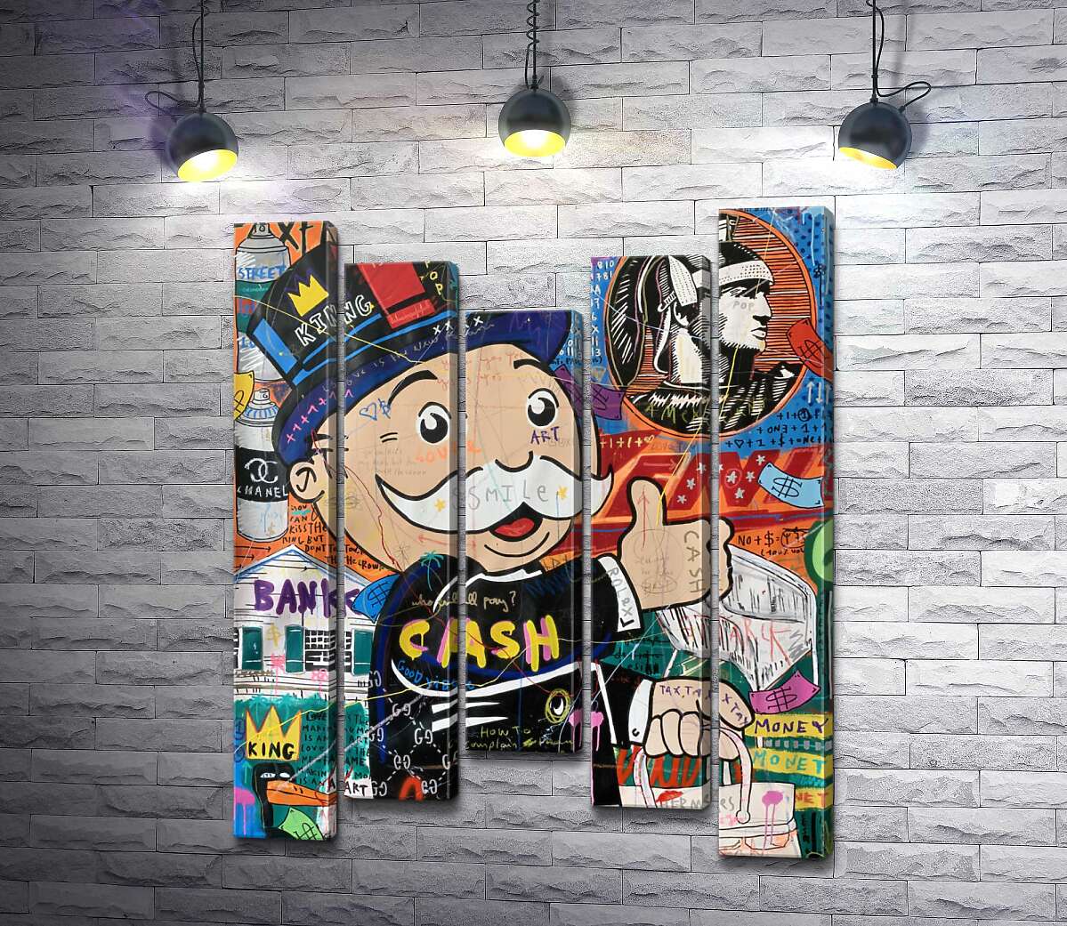 

Модульная картина ArtPoster Банковская система Монополи (Monop Bank System) – Джисбар 130x165 см Модуль №28