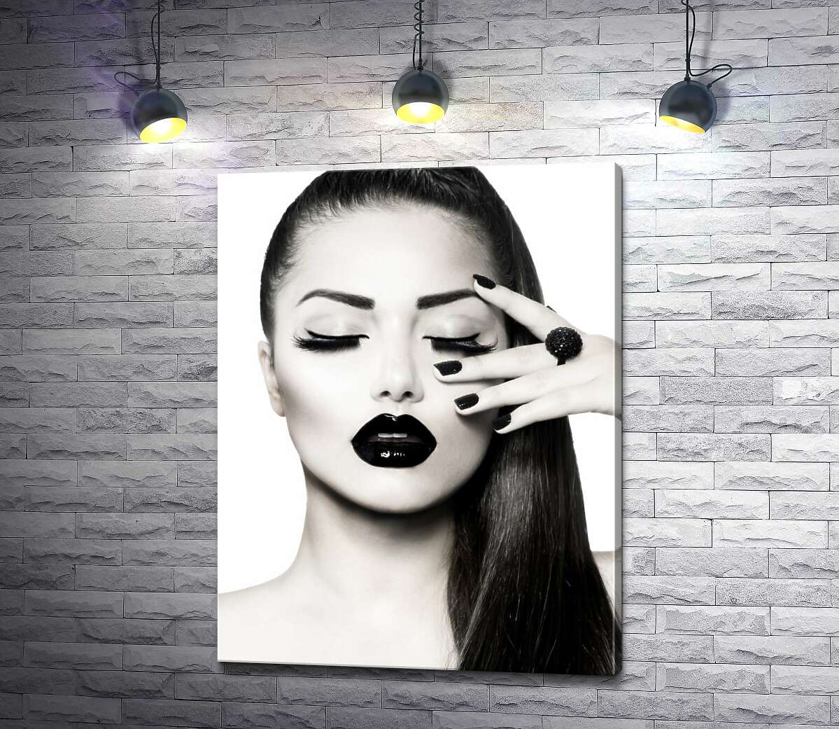 

Картина ArtPoster Черно-белая утонченность портрета девушки 100x131 см Модуль №1