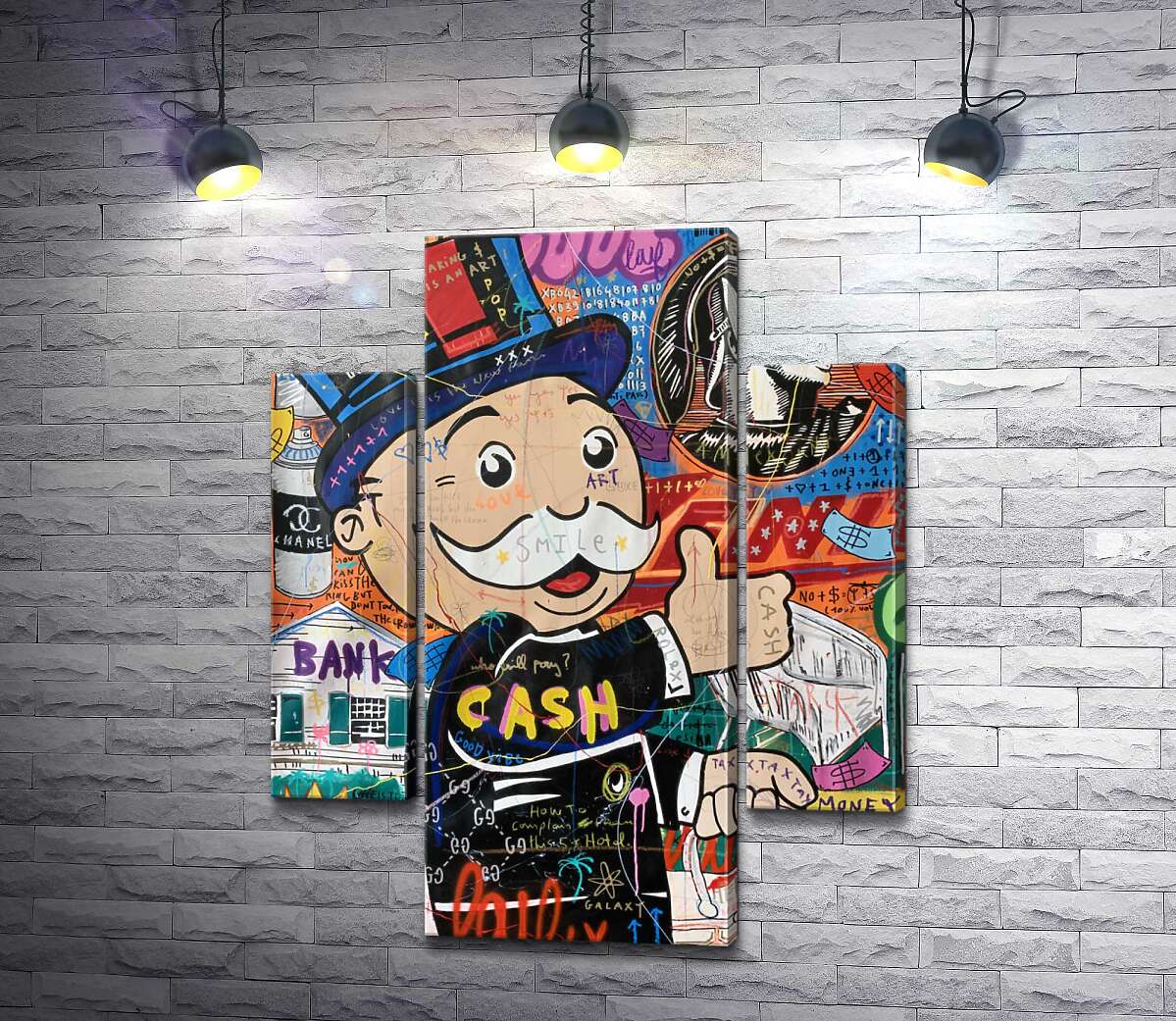 

Модульная картина ArtPoster Банковская система Монополи (Monop Bank System) – Джисбар 131x164 см Модуль №7