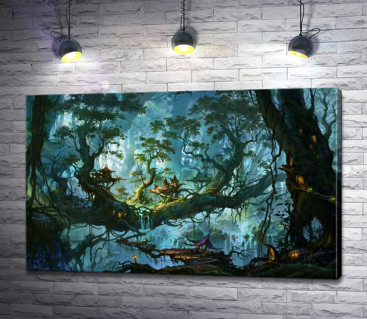 

Картина ArtPoster Фантастический город в кронах лесных деревьев 100x63 см Модуль №1