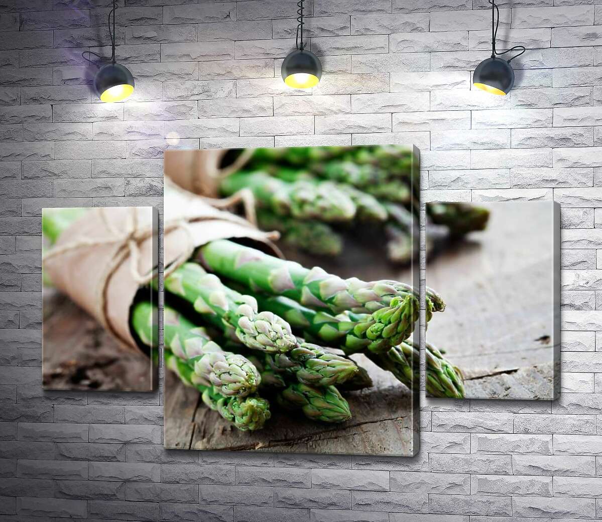 

Модульная картина ArtPoster Аккуратные обёртки хрустящей спаржи 100x69 см Модуль №7