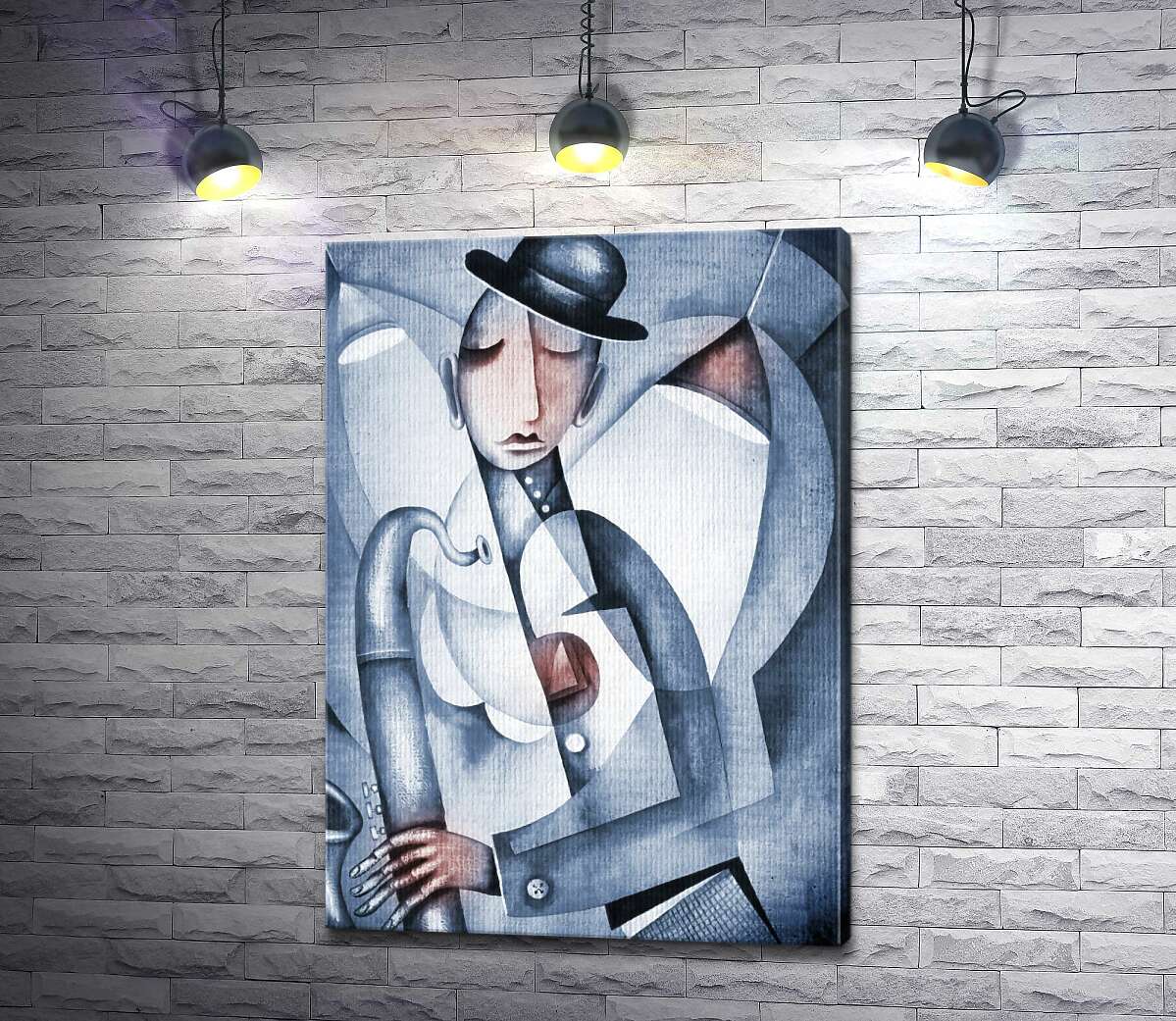 

Картина ArtPoster Саксофонист играет мелодию в свете фонарей 130x184 см Модуль №1